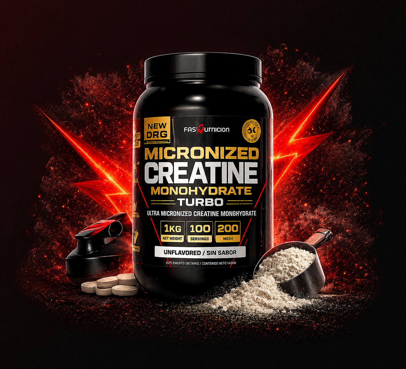 Fast Nutrition Creatina Monohidratada 1kg
