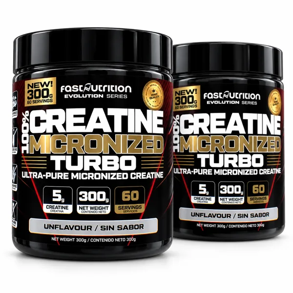 2 tarros de Creatine Micronized Turbo 300g