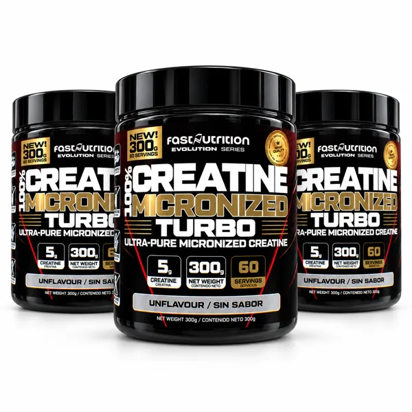 3 tarros de Creatine Micronized Turbo 300g